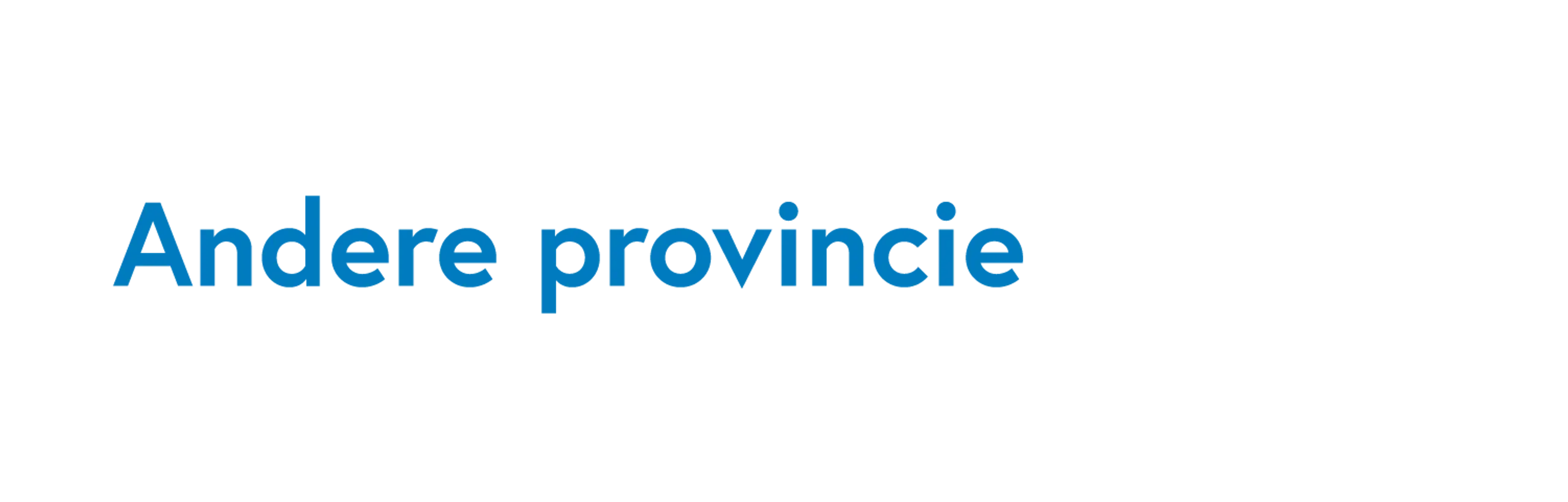 Andere provincie