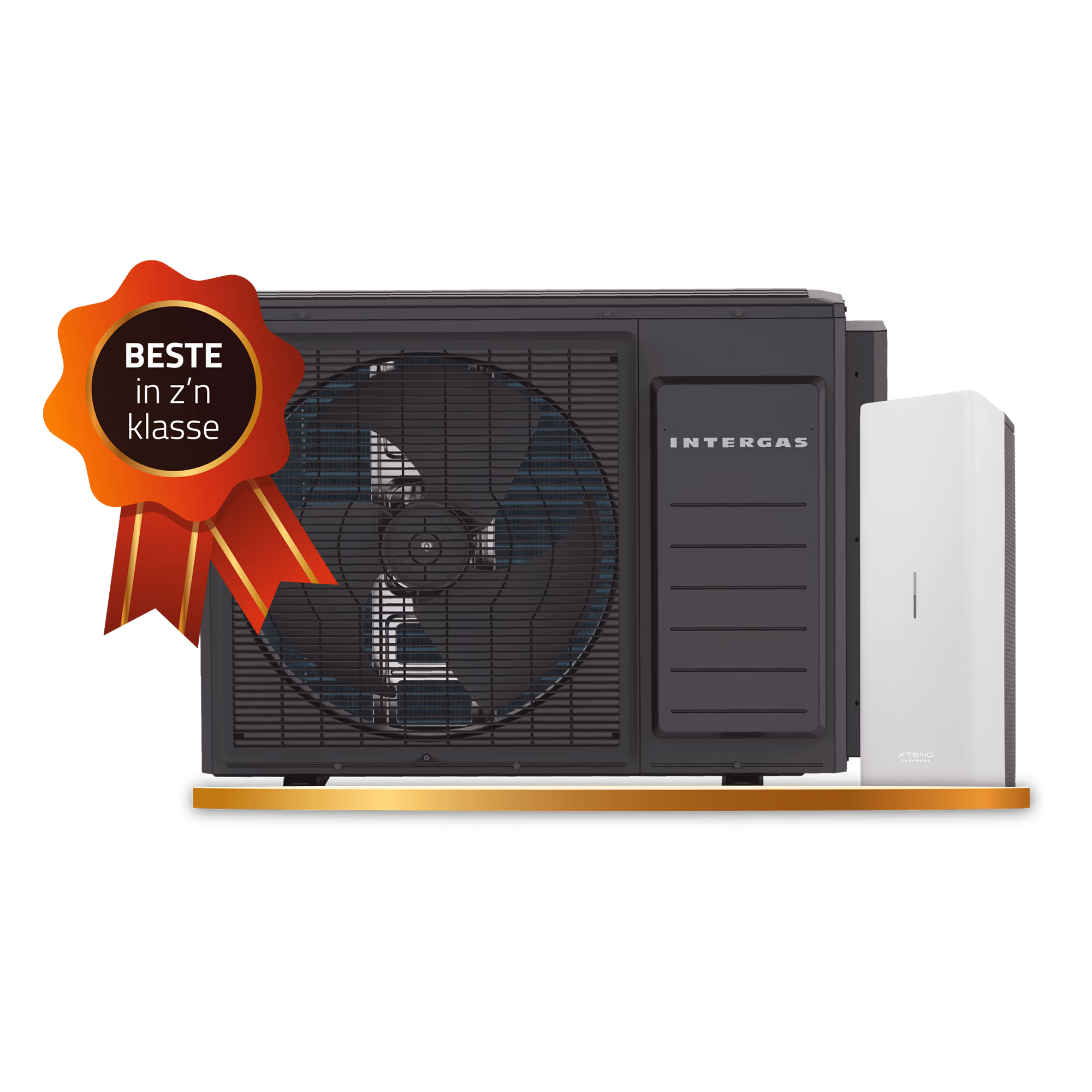 Foto van de Intergas Xtend ECO R290 hybride warmtepomp