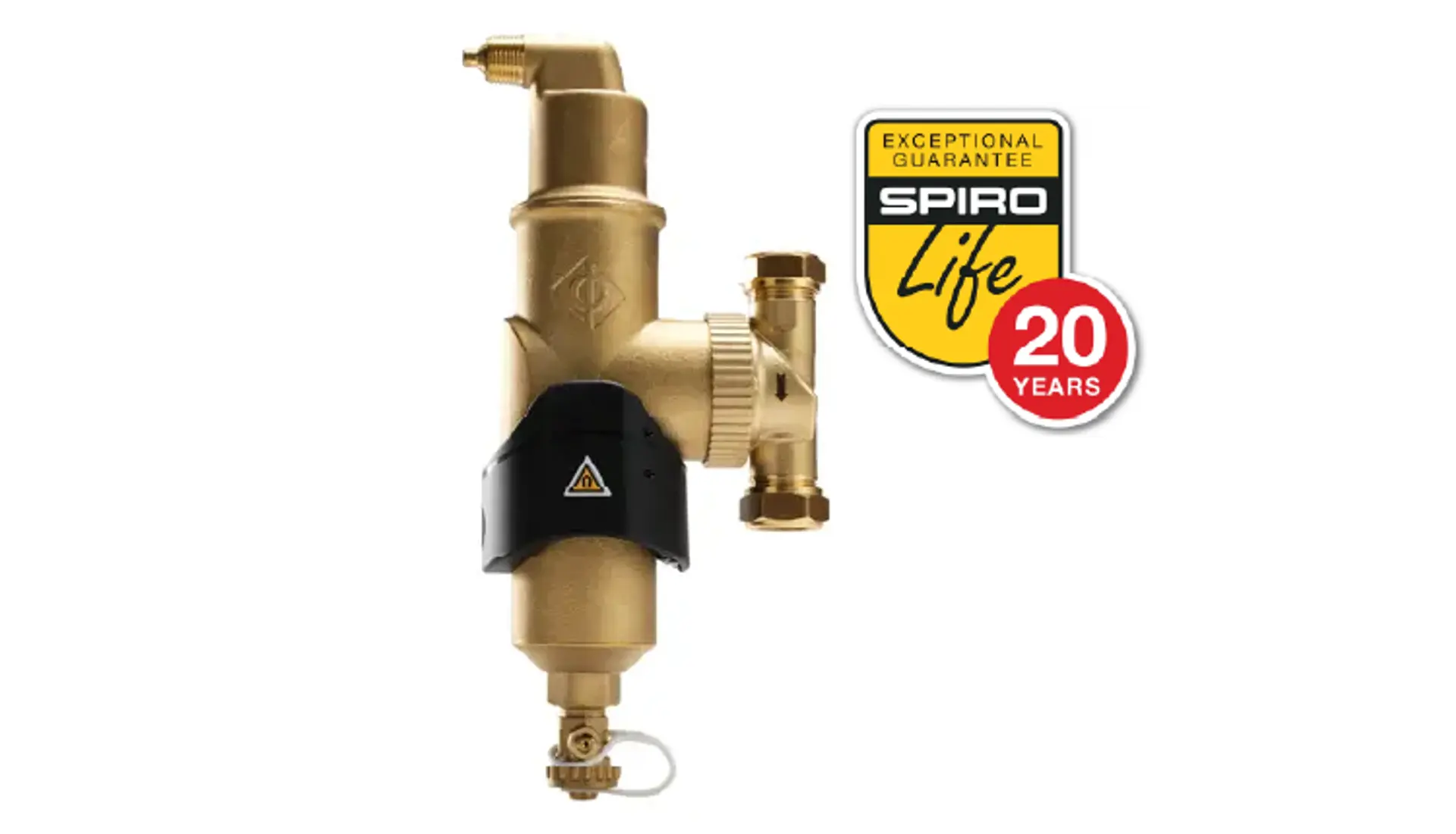 Foto van de Spirotech Lucht-vuilafscheider, bescherm uw cv-ketel, bespaar energie (aanbevolen)