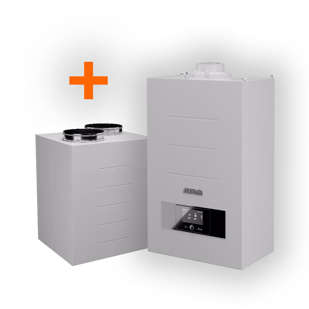 Foto van de ATAG iQ-HYBRID 28C + Interion